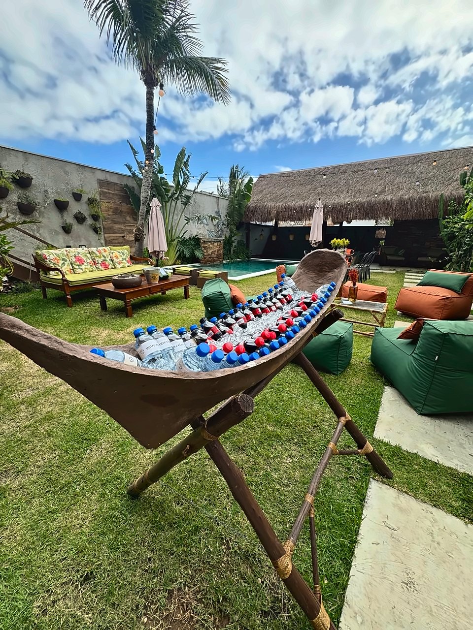 Bar de bebidas no gelo para a confraternização